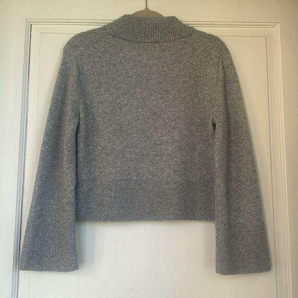 Great Condition Worn Once Bell Sleeve Mock Neck Sweater By J Crew - Picture 5 of 5